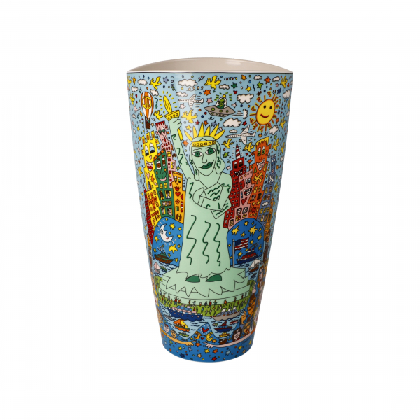 Goebel Vase James Rizzi - The Big Apple is Big on Liberty NEUHEIT 2023 Porzellan