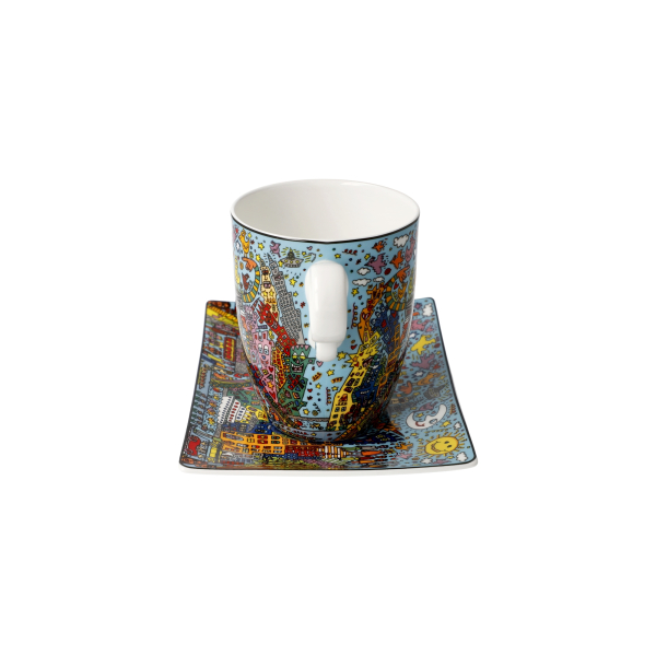 Goebel Remenber those Cool Coal Days Rizzi Pop Art Kunst NEUHEIT 2024 Tasse mit Untere Porzellantasse Künstlertasse