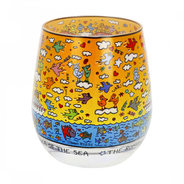 Goebel Windlicht Romance of the Sea James Rizzi Pop Art Teelichthalter Glas NEUHEIT 2024