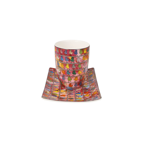 Goebel - We are the Birds - James Rizzi Pop Art Kunst NEUHEIT 2026 Tasse mit Untere Porzellan Künstlertasse