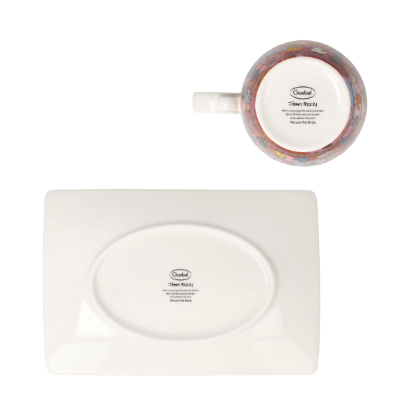 Goebel - We are the Birds - James Rizzi Pop Art Kunst NEUHEIT 2026 Tasse mit Untere Porzellan Künstlertasse