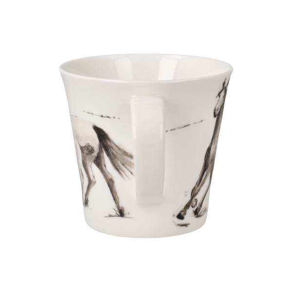 Goebel Hopp, erster Ausflug ! Tasse Pferde Künstler Peter Schnellhardt Porzellantasse