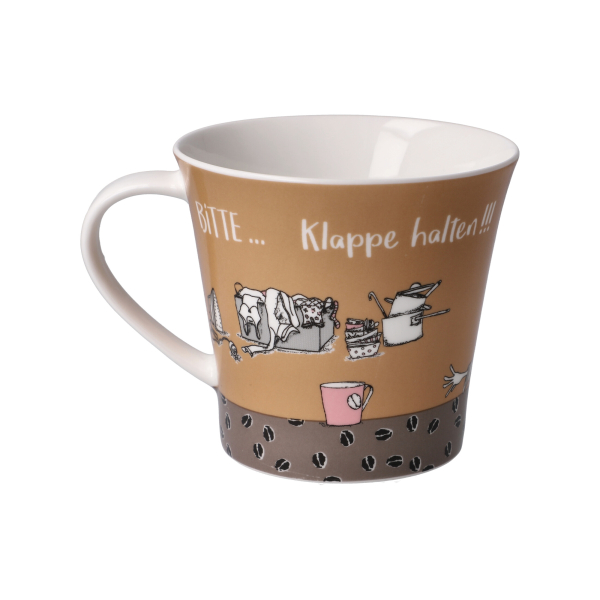 Goebel " Vor dem ersten Kaffee !!! "  Coffee-/Tea Mug Künstlerbecher Barbara Freundlieb Tasse Porzellantasse Kaffeetasse Teetasse