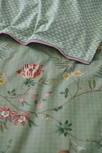 PIP STUDIO La Dolce Vita Green Bettwäsche 135x200cm Kopfkissen und Bettbezug
