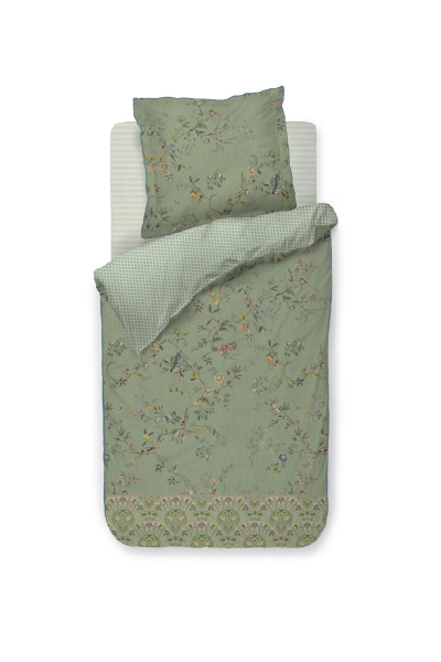 PIP STUDIO Amor De Dios Green Bettwäsche 135x200cm Kopfkissen und Bettbezug