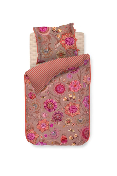 PIP STUDIO Viva La Vida Pink Bettwäsche 135x200cm Kopfkissen und Bettbezug
