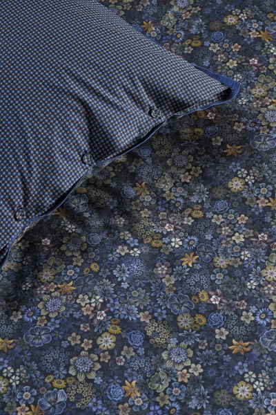 PIP STUDIO Tutti i Fiori Dark Blue Bettwäsche 135x200cm Kopfkissen und Bettbezug
