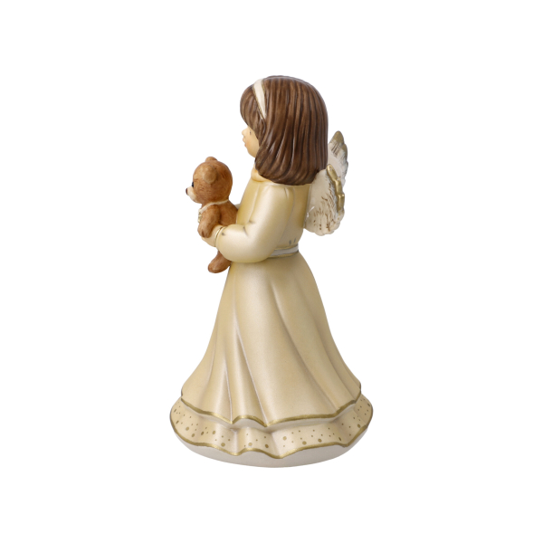 Goebel Engel Mein bester Freund - limitiert - Sonderedition Weihnachten Engel mit Teddy champagner Porzellan