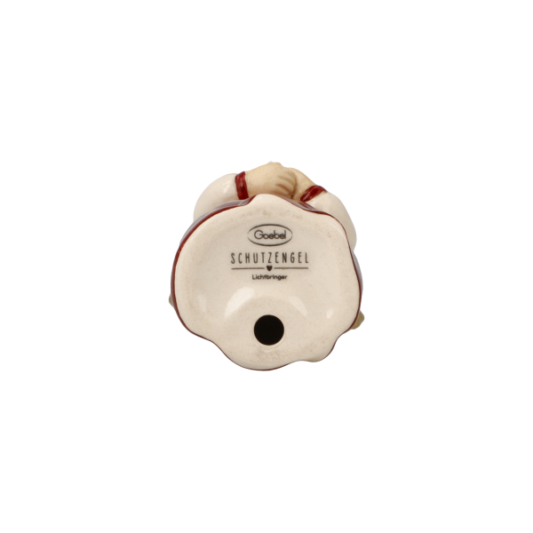 Goebel Engel Lichtbringer bordeaux Engel mit Kerze Weihnachtstraditionen in dekorativer Geschenkverpackung