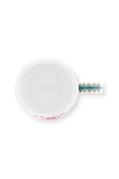 Pip Studio XL Blushing Birds Blue Tee Kaffee Tasse 450 ml Porzellantasse