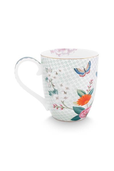 Pip Studio XL Blushing Birds White Tee Kaffee Tasse 450 ml Porzellantasse
