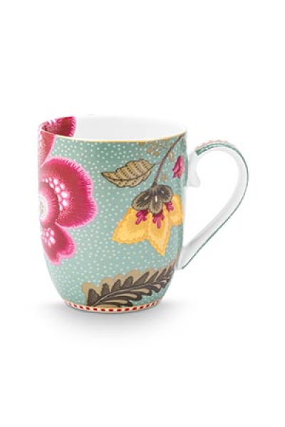 Pip Studio Set/2 Mugs Small Blooming Tales Fantasy Blue Kaffeebecher Tee Kaffee Tasse Porzellan