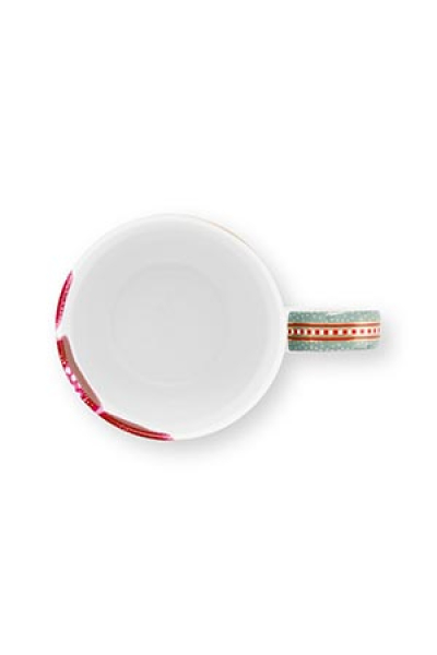 Pip Studio 2er Set Mugs XL Blooming Tales Fantasy Blue Kaffeetasse Tee Kaffee Tasse Becher Porzellan 450 ml