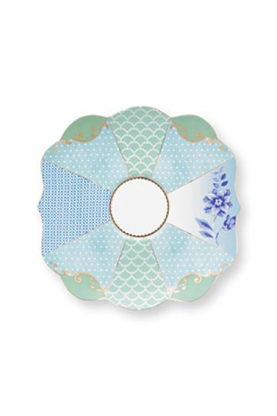 Pip Studio 2er Set Tea Cup & Saucers Royal Flowers Porzellan Tee Kaffee Tasse mit Untertasse 225 ml in dekorativer Geschenkverpackung