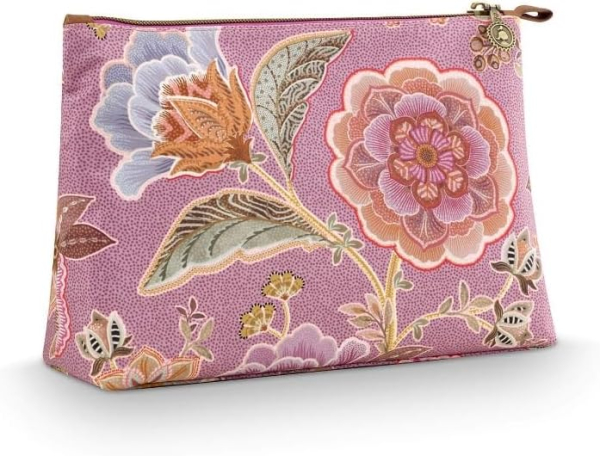 PIP Studio Kosmetiktasche Set Caryn Cosmetic Bags Combi Matata Lilac 26x18x7.5cm/22x13x1cm
