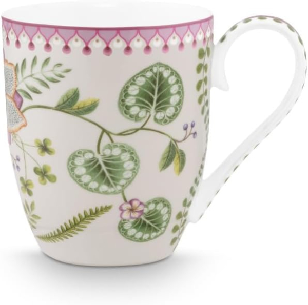Pip Studio 2er Set Mugs XL Lily&Lotus Teetasse Kaffeetasse Tee Kaffee Tasse Becher Porzellan 450 ml