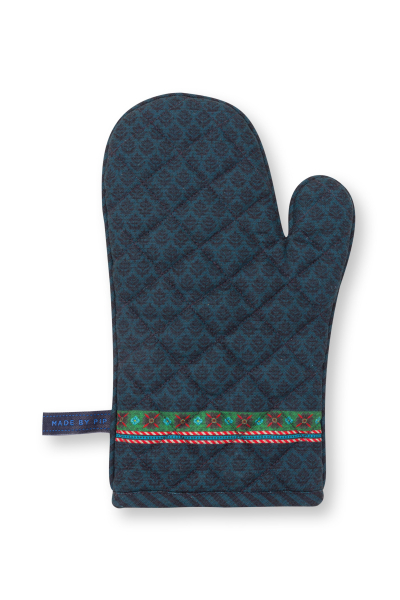 PIP Studio Oven Glove Berry Blues Blue Overall Dark Blue 29x15cm Ofenhandschuh Topflappen Winterkollektion 2025