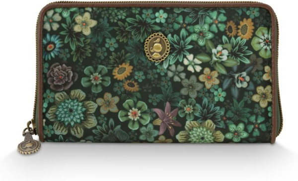 PIP Studio Geldbörse Wallet Tutti i Fiori Green Blumen 18x11x3cm Geldbeutel Portemonnaie