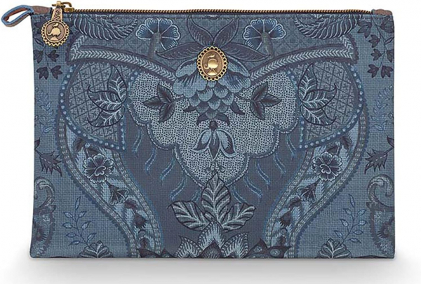 PIP Studio Kosmetiktasche Kosmetikbeutel Cosmetic Flat Pouch Medium Kyoto Festival Denim Blue 24x15,5x1cm ANGEBOT