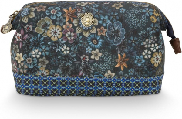 PIP Studio Kosmetiktasche Cosmetic Purse Medium Tutti i Fiori Blue Kulturtasche Kulturbeutel 22.5x9.5x15cm ANGEBOT