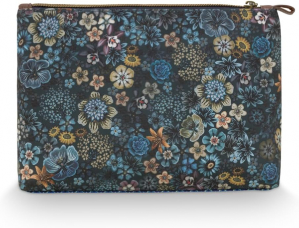 PIP Studio Kosmetiktasche Set Kombi Cosmetic Bag Combi Tutti i Fiori Blue 26x18x7.5cm/22x13x1cm ANGEBOT