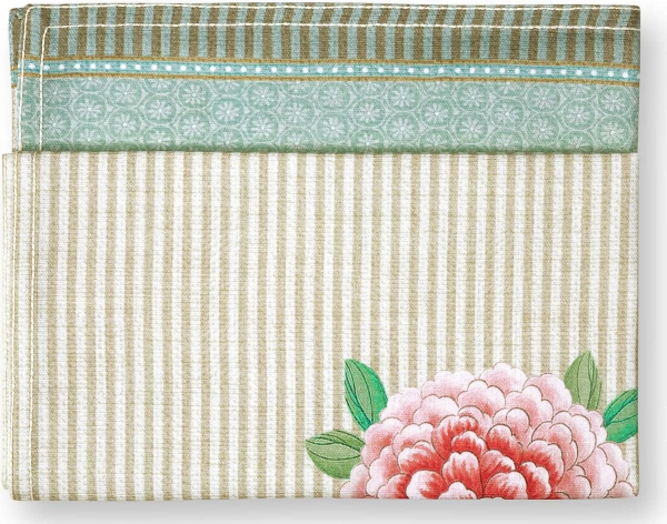 PIP Studio Tea Towel Blushing Birds Khaki 50x70cm Geschirrhandtuch Küchentuch Vögel
