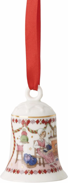 Rosenthal Hutschenreuther Porzellanglocke Weihnachtsglocke 2026 Weihnachtsschmaus Porzellanglocke - Glocken