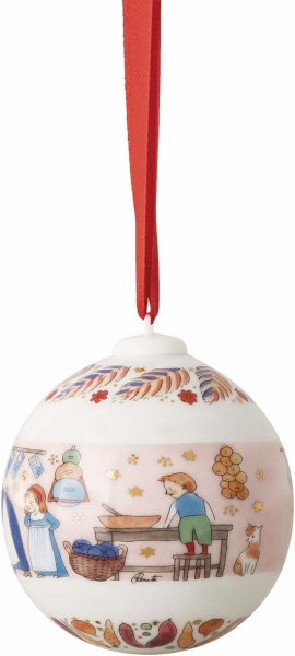 Rosenthal Hutschenreuther Porzellankugel Weihnachtskugel 2026 Weihnachtsschmaus Porzellan - Kugel