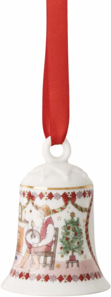 Rosenthal Hutschenreuther Porzellanglocke Weihnachtsglocke 2026 Weihnachtsschmaus Porzellanglocke - Glocken