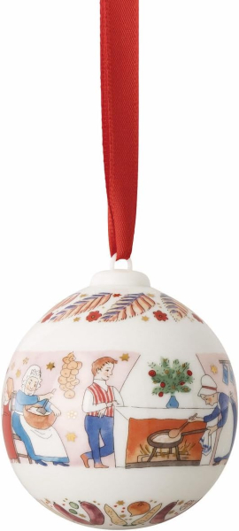 Rosenthal Hutschenreuther Porzellankugel Weihnachtskugel 2026 Weihnachtsschmaus Porzellan - Kugel