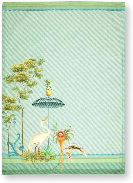 PIP Studio Tea Towel Jolie Heron Big Blue 50x70cm Geschirrhandtuch Küchentuch