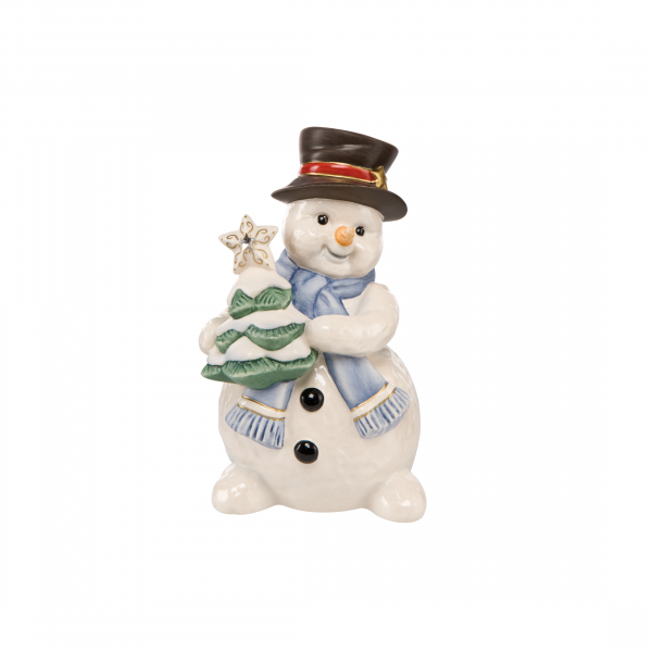 Dekoralia.de - Goebel Schneemann Weiß mit Weihnachten geschmückt Swarovski® Stern ANGEBOT