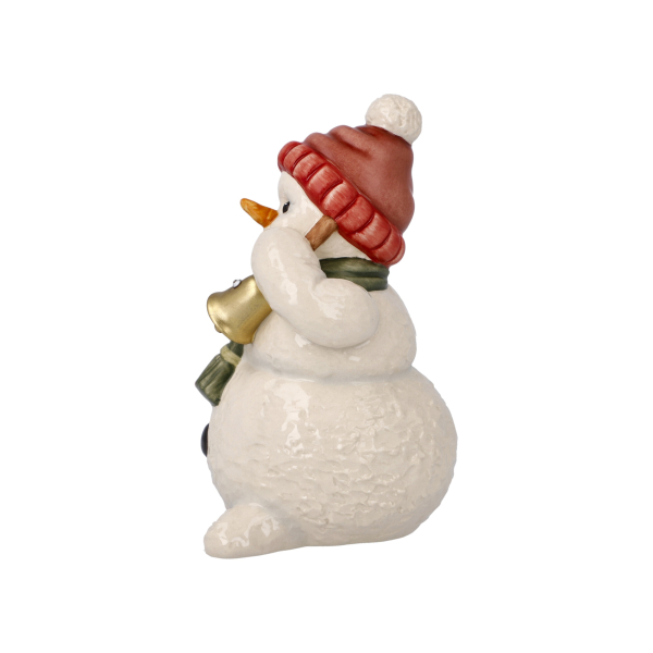 Goebel Schneemann mit Glocke Leiser Glockenklang mit Kristall Weihnachten Winter ANGEBOT