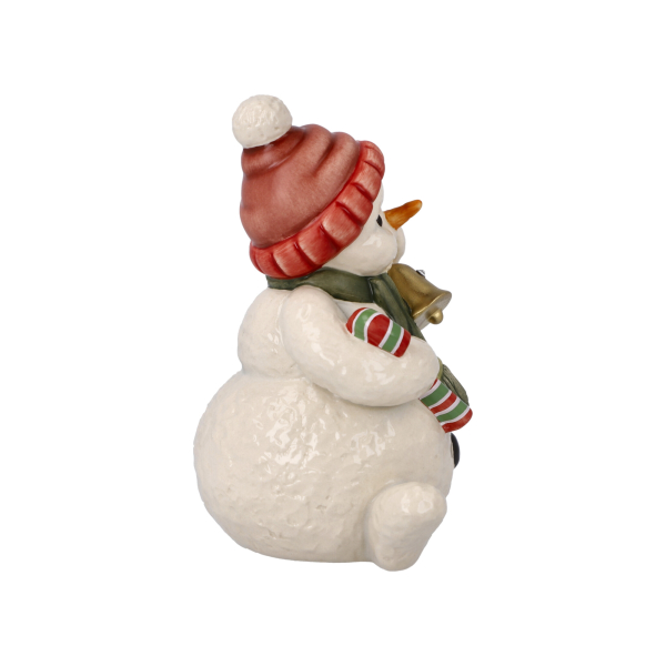 Goebel Schneemann mit Glocke Leiser Glockenklang mit Kristall Weihnachten Winter ANGEBOT