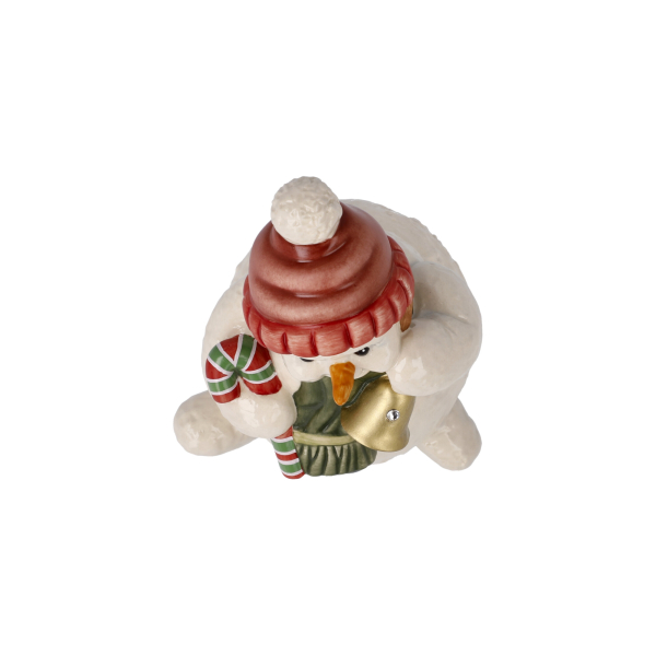 Goebel Schneemann mit Glocke Leiser Glockenklang mit Kristall Weihnachten Winter ANGEBOT