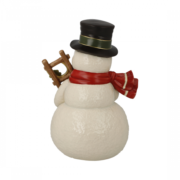 Goebel Gesell des Glücks Schneemann mit Vogel - limitierte Edition - NEUHEIT 2024 Schneemann mit Hufeisen, Marienkäfer und Kleeblatt