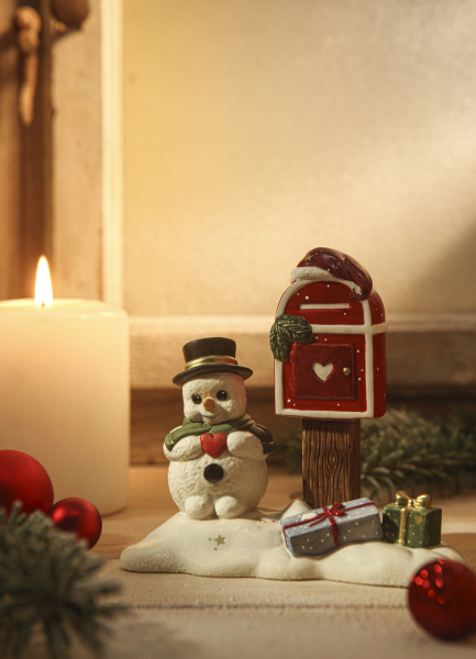 Goebel Schneemann Weihnachtsgrüße NEUHEIT 2026 Porzellanfigur Weihnachten