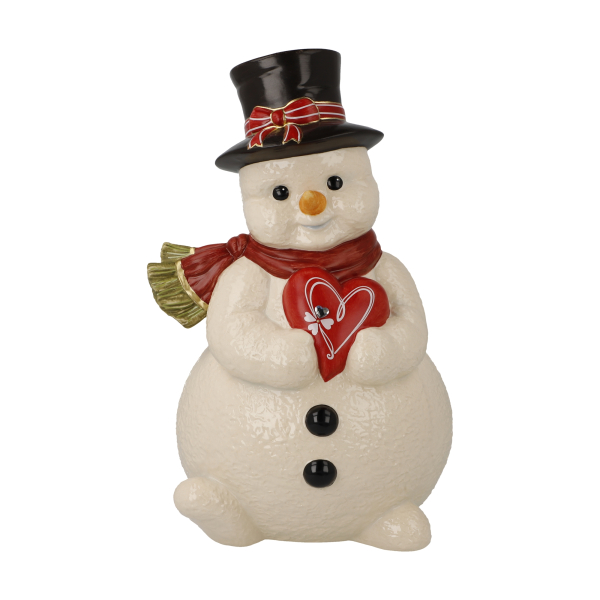 Goebel Schneemann - Glücksherz - NEUHEIT 2026 Weihnachten limitierte Edition Porzellanfigur