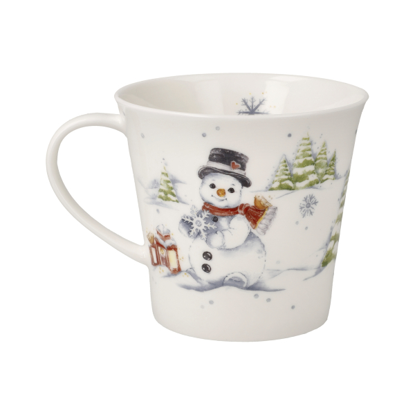 Goebel Hello Winter Coffee-/Tea Mug Schneemann mit Besen Tasse Porzellantasse NEUHEIT 2026