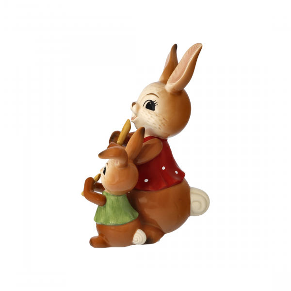 Goebel Flötenduo Musikkapelle Ostern Goebelhase Hase Figur Osterhase mit Flöte Hasenpaar