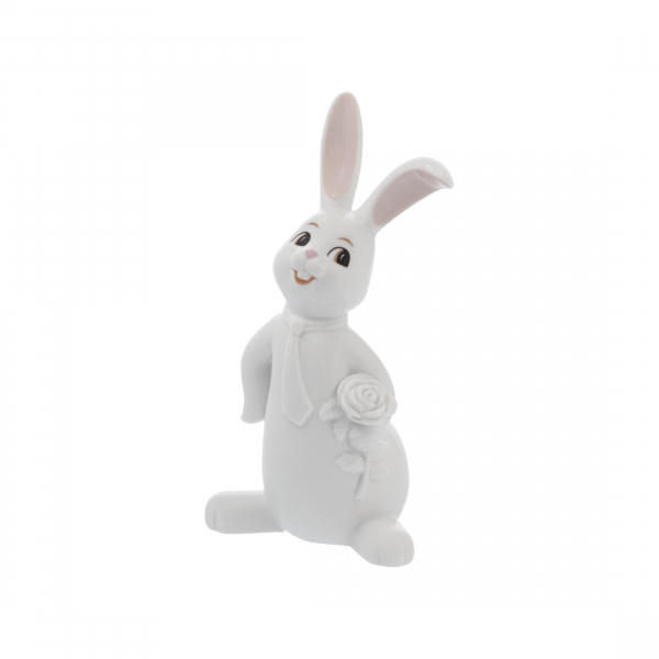 Goebel Snow White " I am Waiting for You " Ostern Hase Hase mit Rose im Arm ANGEBOT