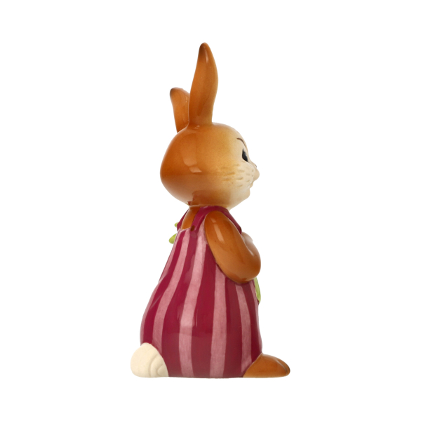 Goebel Figur Hase - Vergiss mich nicht - Hasenjunge mit Vergissmeinnicht und Kristallsteinen - Porzellanfigur ANGEBOT Ostern