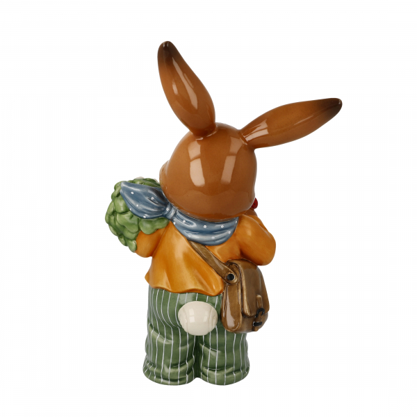 Goebel Figur Hasen - Mit allen guten Wünschen- Ostern NEUHEIT 2024 Hase mit Maikäfer und Kleeblatt