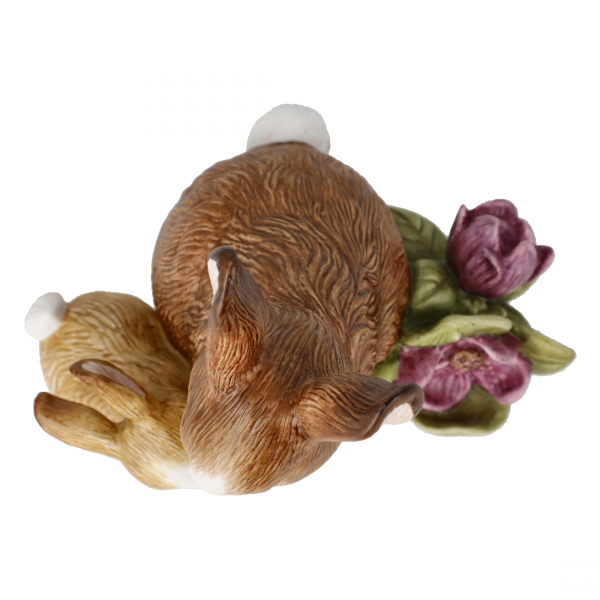 Goebel Jahreshase 2024 limitiert Hasenpaar mit Magnolie NEUHEIT Ostern Hase