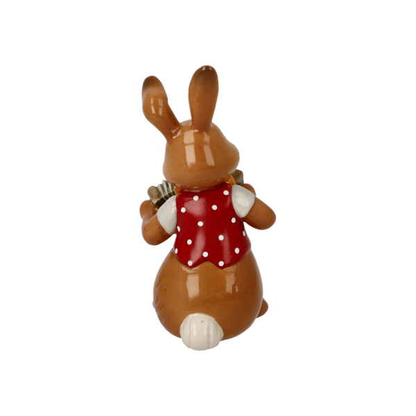 Goebel Figur Hase - Frecher Musikant - Musikanten Ostern Ziehharmonikaspieler NEUHEIT 2024