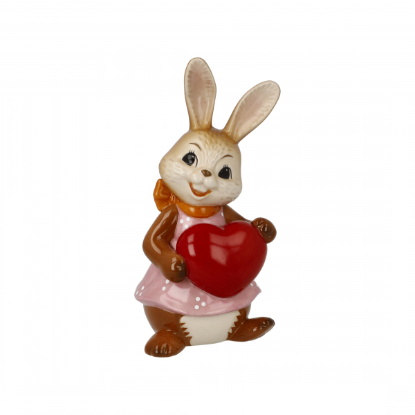 Goebel Figur Hase - Alles Liebe ! - Hasenmädchen mit Herz NEUHEIT 2024