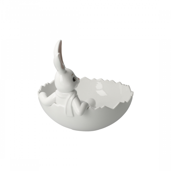 Goebel Hase Snow White " Sweets for my Sweet "  Hasenjunge in Schale Ostern NEUHEIT 2024