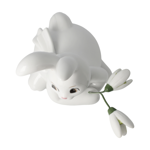 Goebel Snow White Lovely Snow Bells Hase mit Schneeglöckchen NEUHEIT 2025