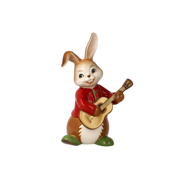 Goebel Figur Hase - Kleiner Gitarrenspieler - Musikanten Ostern NEUHEIT 2026 Hasenorchester