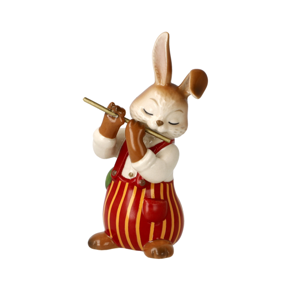Goebel Figur Hase - Lustiger Flötist - Musikanten Ostern NEUHEIT 2026 Hasenorchester Flötenspieler